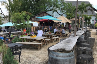 Summer afternoon at a beer garden