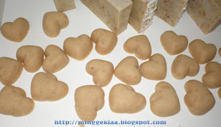 Red Bean Hearts Cold Processed Soap