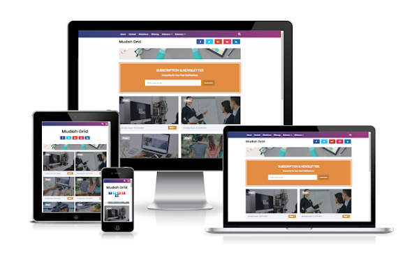 Mudah Grid Responsive Template Blogger Mudah Grid Responsive Template Blogger