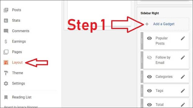 Step 1: Easily Disable Copy/Paste and Right Click in Blogger Blog