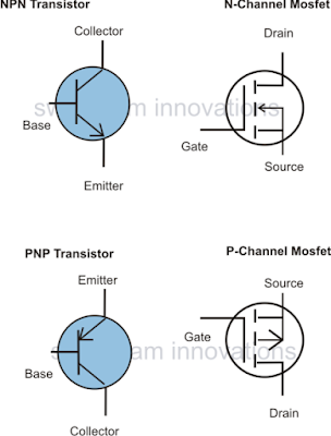 BJT mosfet pinout substitution in Arduino