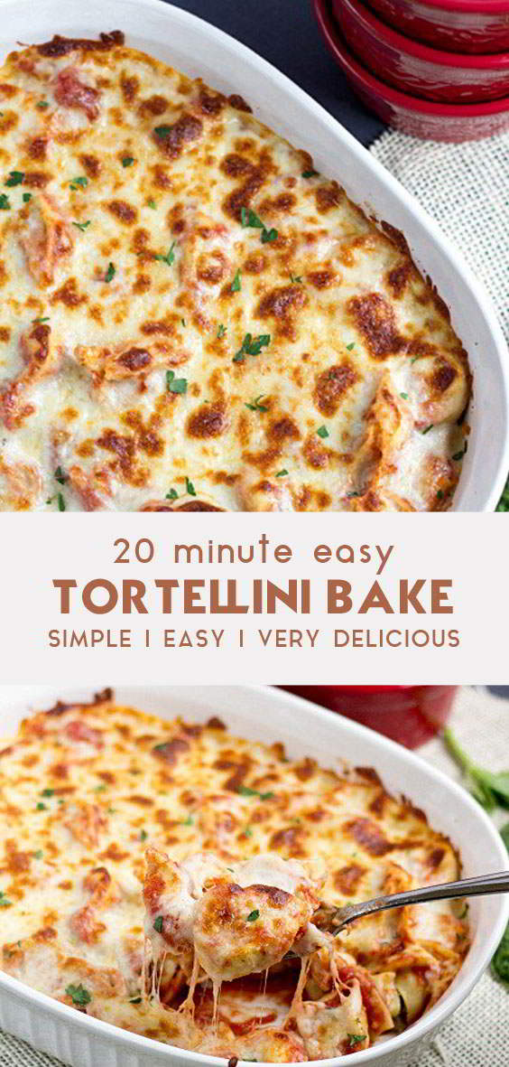 20 Minute Easy Tortellini Bake - My Zuperrr Kitchen