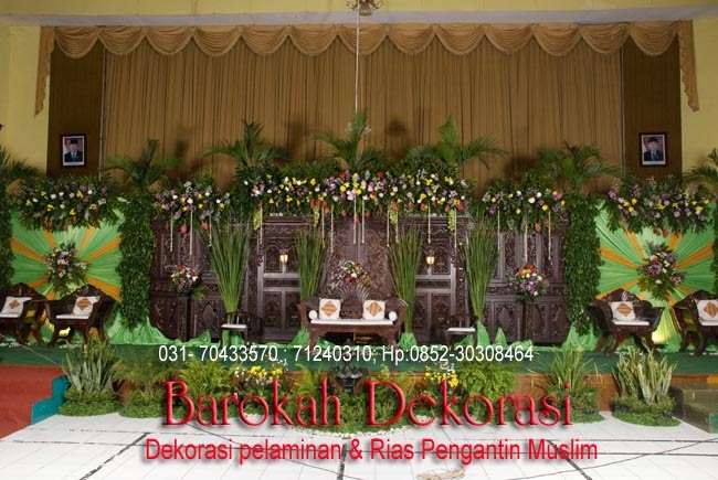 Dekorasi Pelaminan Rias pengantin dekorasi pelaminan di gedung smk 6