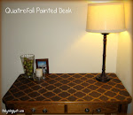 Quatrefoil Painted Desk