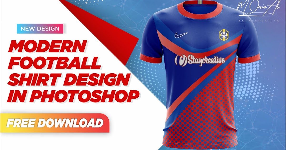 Download Modern Football Shirt Design In Photoshop Free Yellow Images Mockup Download By M Qasim Ali M Qasim Ali Sports Templates For Photoshop Yellowimages Mockups