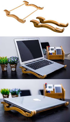 Ideas de apoya laptop en madera