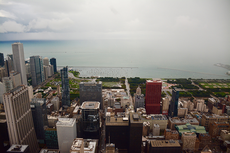 Views from the Willis Tower Sky Deck; Chicago Views from the Willis Tower Sky Deck; Chicago