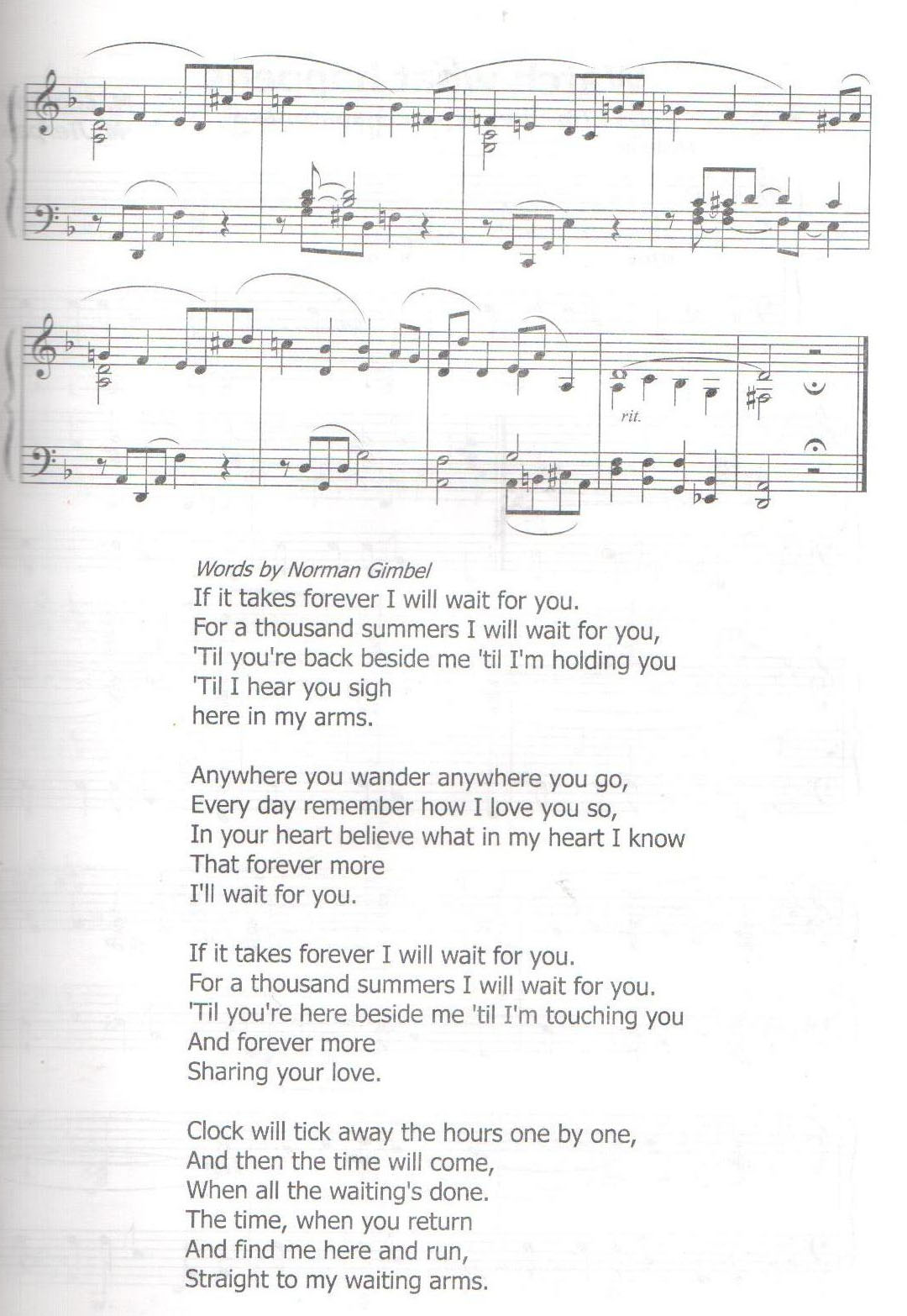 ЗМІНА Музика із фільму "Шербурські парасольки" (ноти для фортепіано