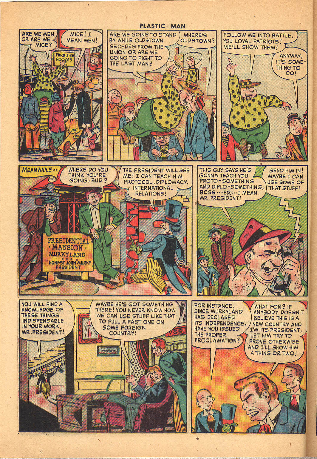 Read online Plastic Man (1943) comic -  Issue #26 - 30