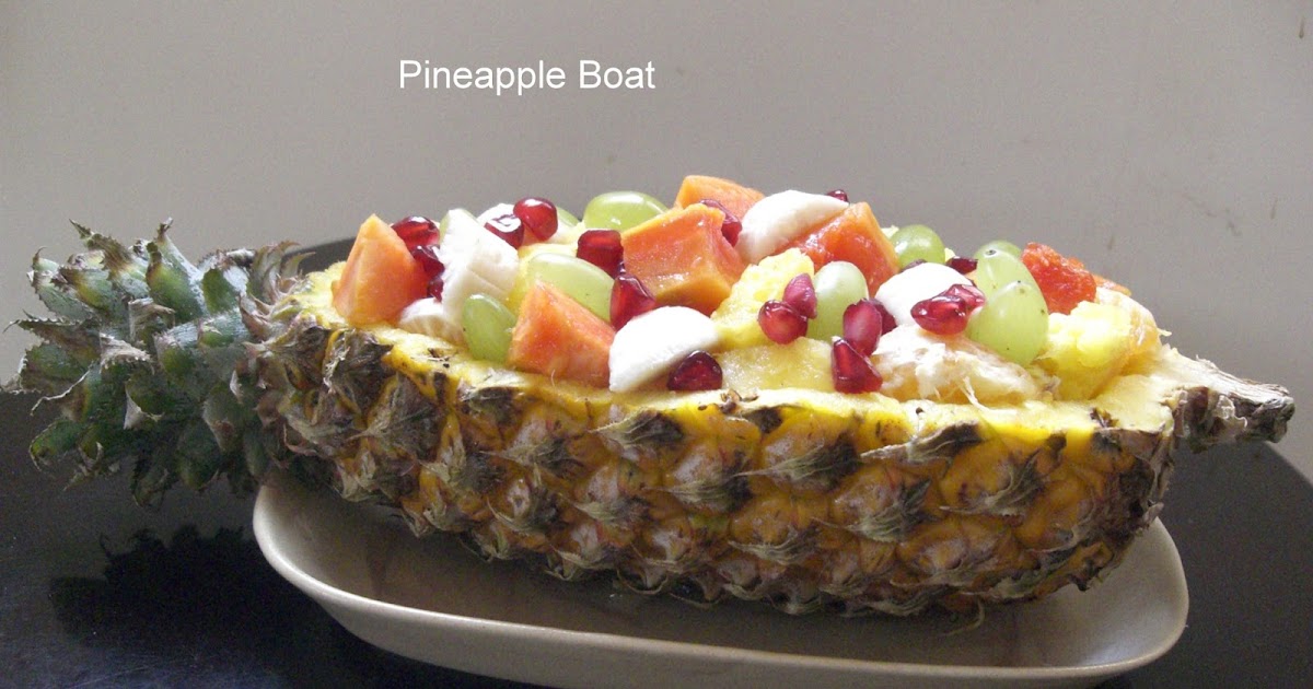 Cooking With Shobana PINEAPPLE BOAT