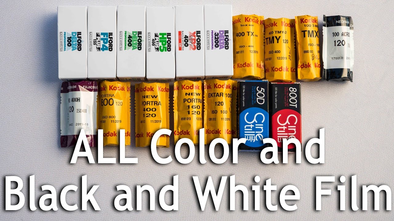 All Color and Black and White Film Stocks Compared Blog Photography