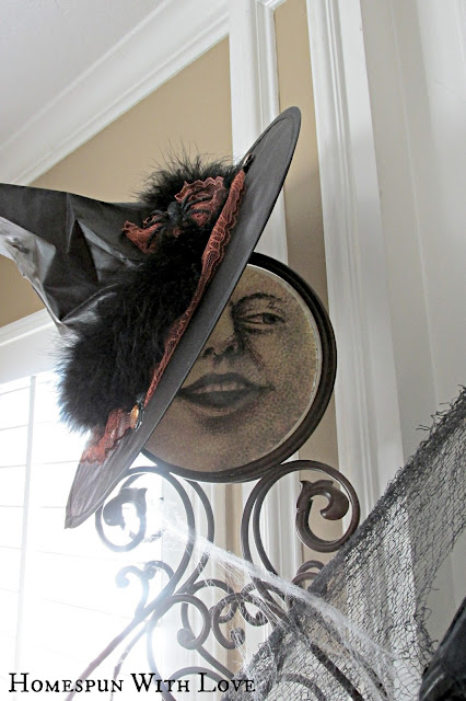 Homespun With Love: Witches Masquerade Ball Mantel