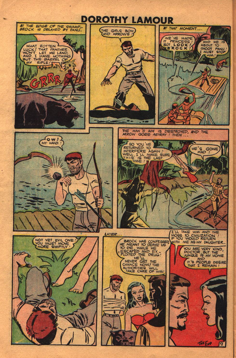 Read online Dorothy Lamour Jungle Princess comic -  Issue #2 - 10
