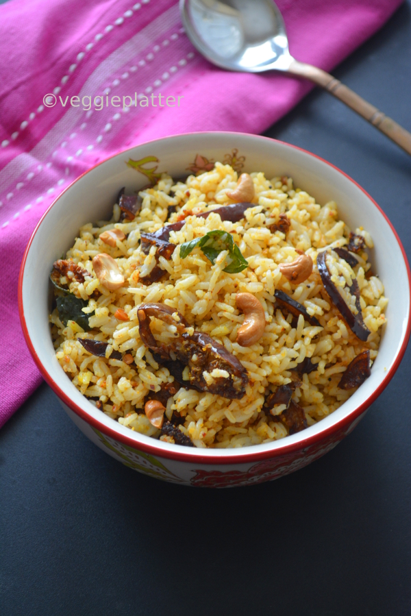 Veggie Platter Eggplant Rice