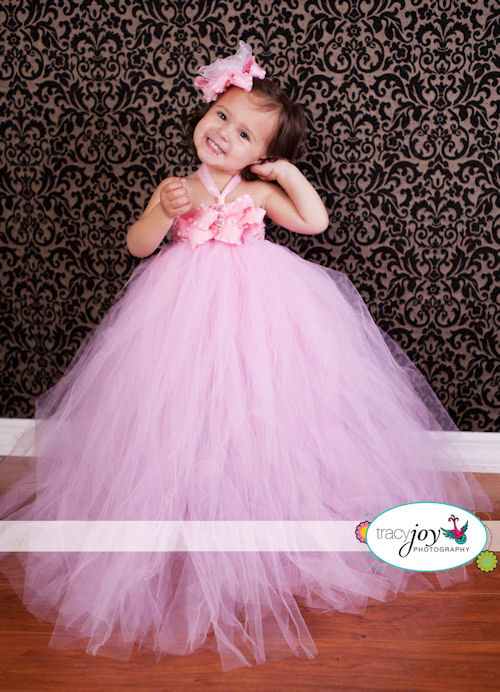 Princess Silk Dahliain Yellow Pink Crochet Baby Dress - Virtual ...