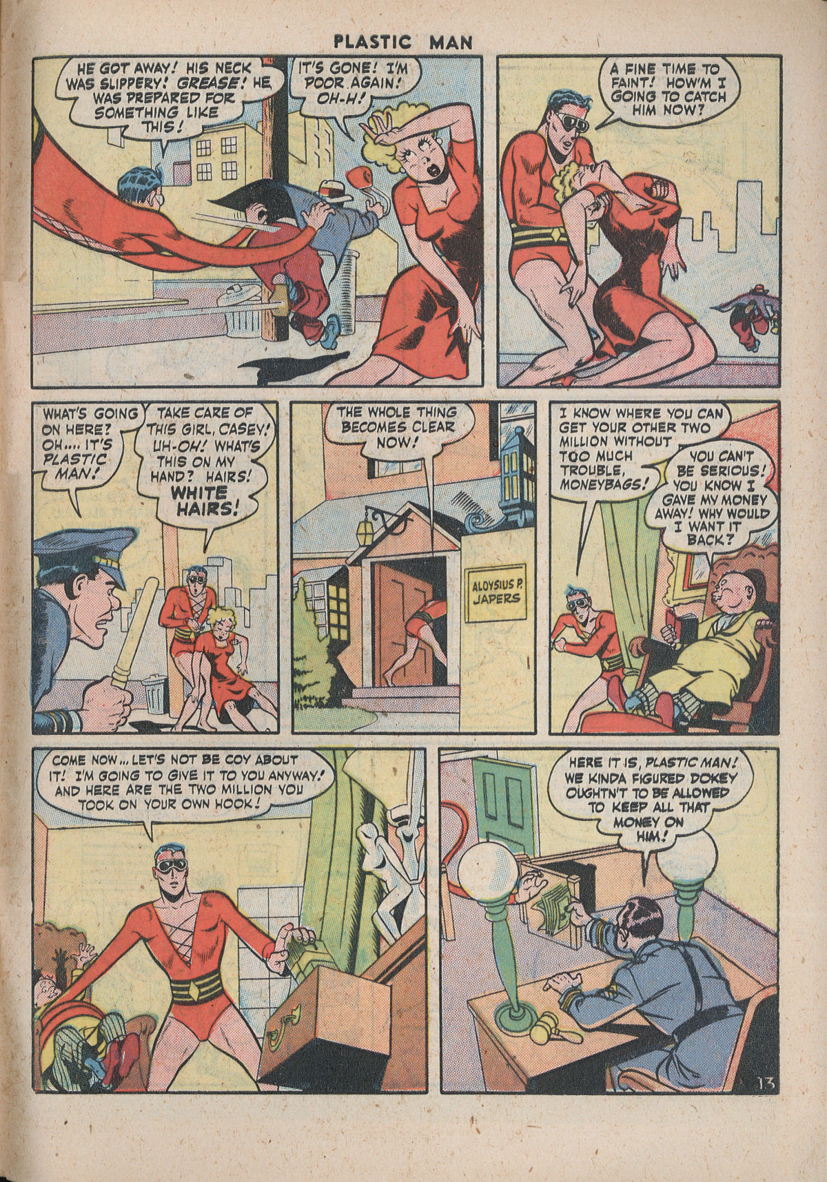 Read online Plastic Man (1943) comic -  Issue #5 - 49