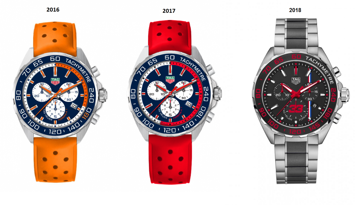TAG HEUER ENTHUSIAST: ON THE WRIST: TAG Heuer 2018 Max Verstappen Formula 1  Quartz