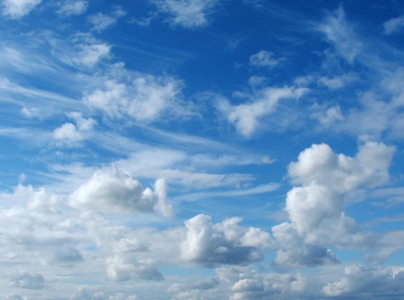 on clouds women