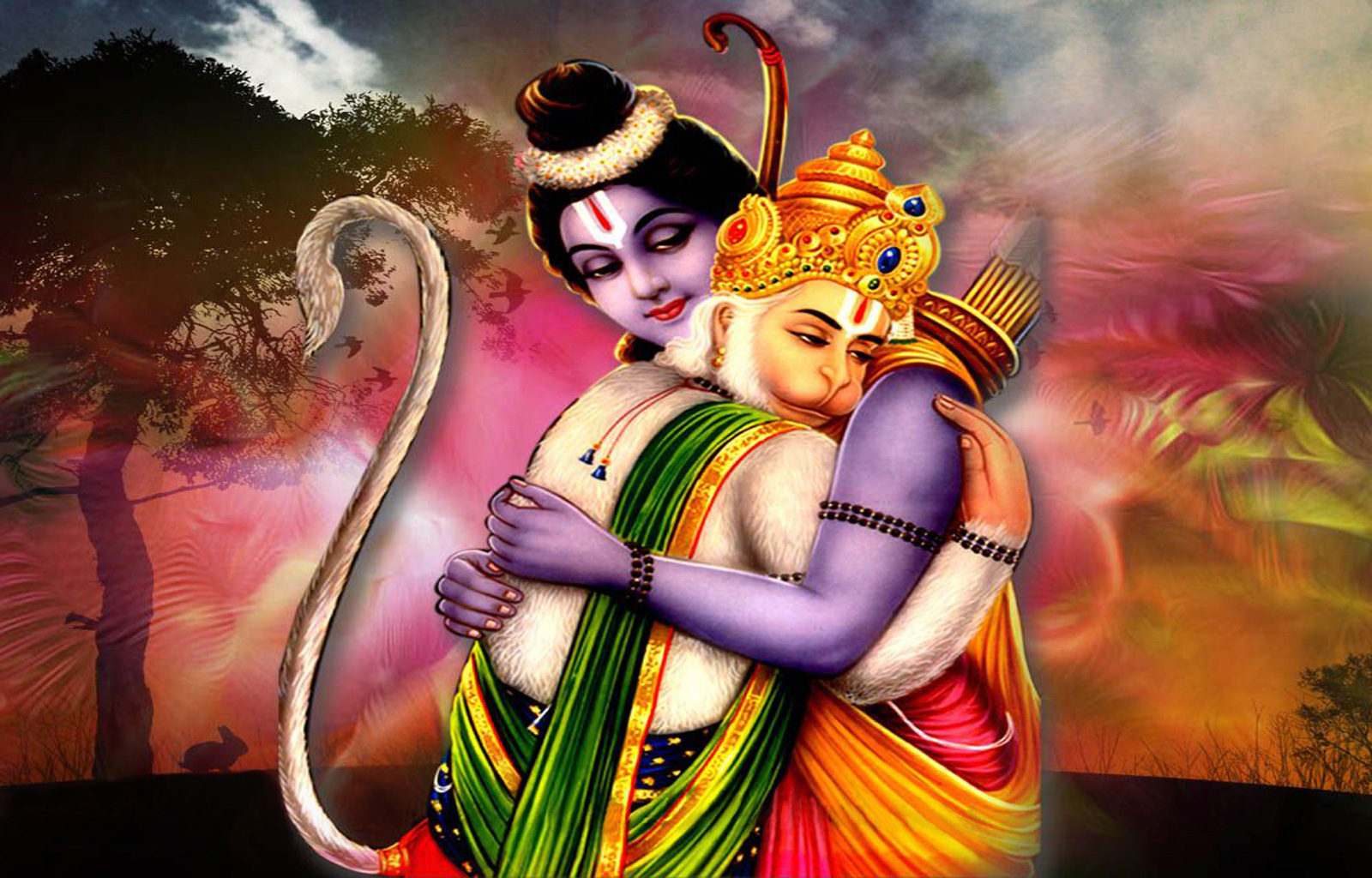 Beautiful Lord Hanuman, Ram-Sita , Lakhan HD Wallpaper ~ HD Wallpapers