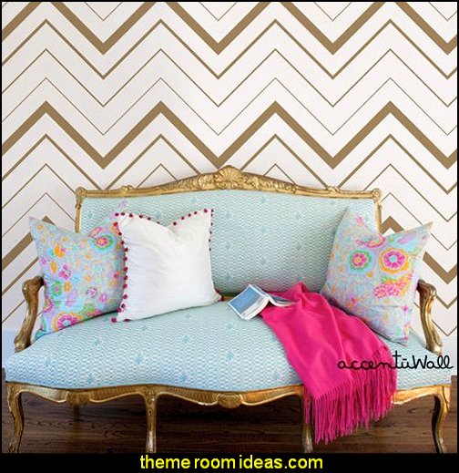 Decorating theme bedrooms Maries Manor zig zag bedroom decorating