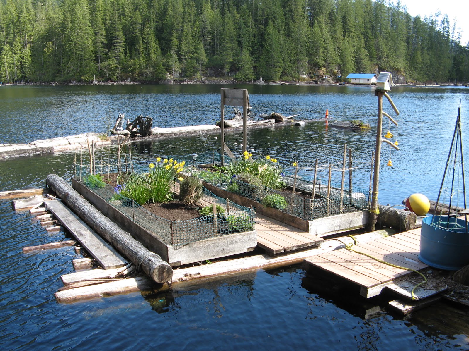 Powell River Books Blog Float Garden Construction