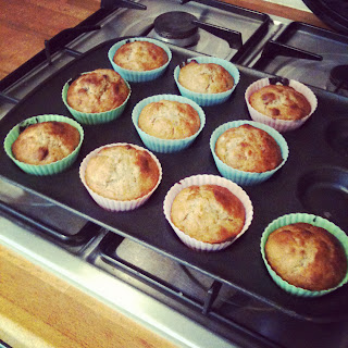 healthy banana muffins