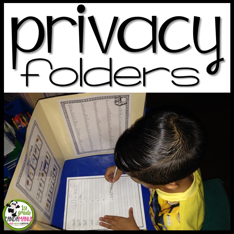 1st Grade Pandamania MUST Have Privacy Resource Folders