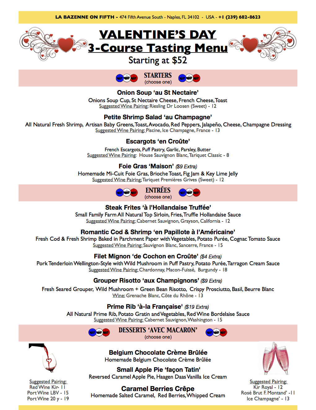 La Bazenne on Fifth - The French Restaurant on 5th Avenue ...