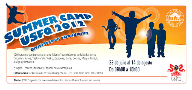 Summer Camp USFQ, Diviértete en otro idioma: 23 julio a 14 agosto, Campus USFQ Cumbayá
