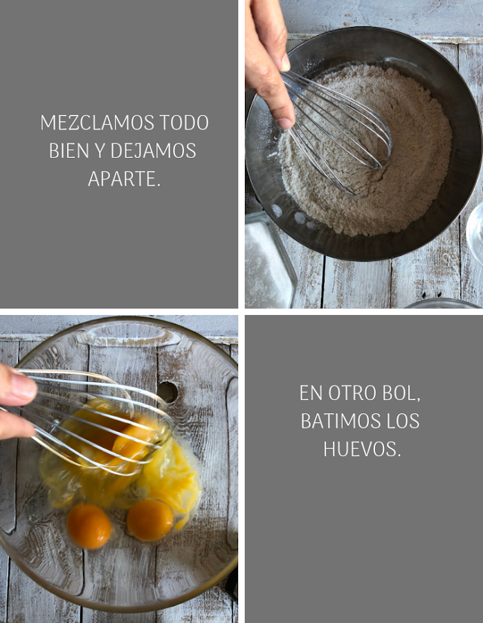 Preparación Bundt cake de cereales con miel