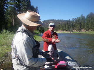 Dr. Fauci fishes the Blackfoot River with Wapiti Waters