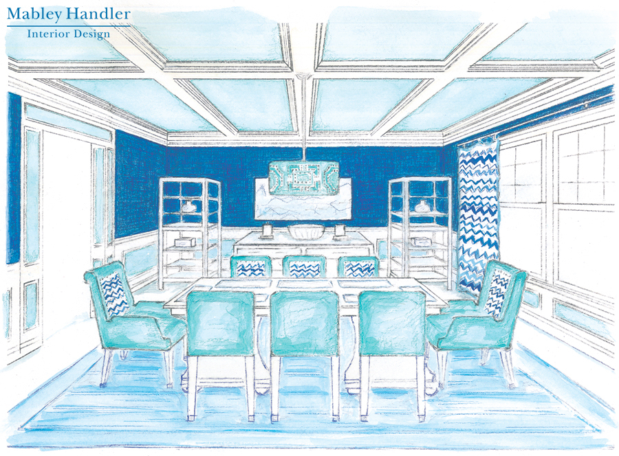 Designing the Hamptons: Beach House Dining Room by Mabley Handler