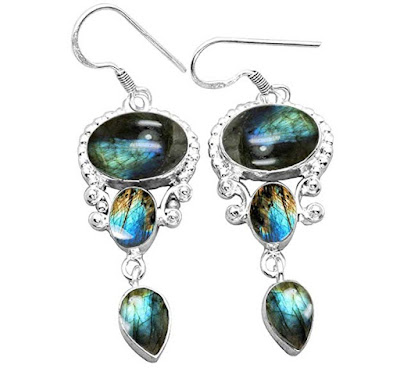 labradorite dangle earrings 