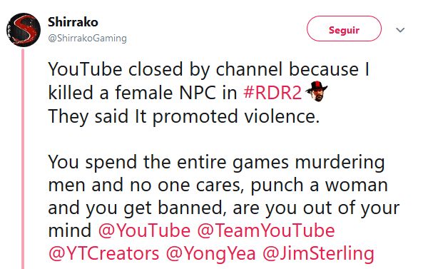 O Youtuber que foi banido após matar feminista em Red Dead Redemption 2