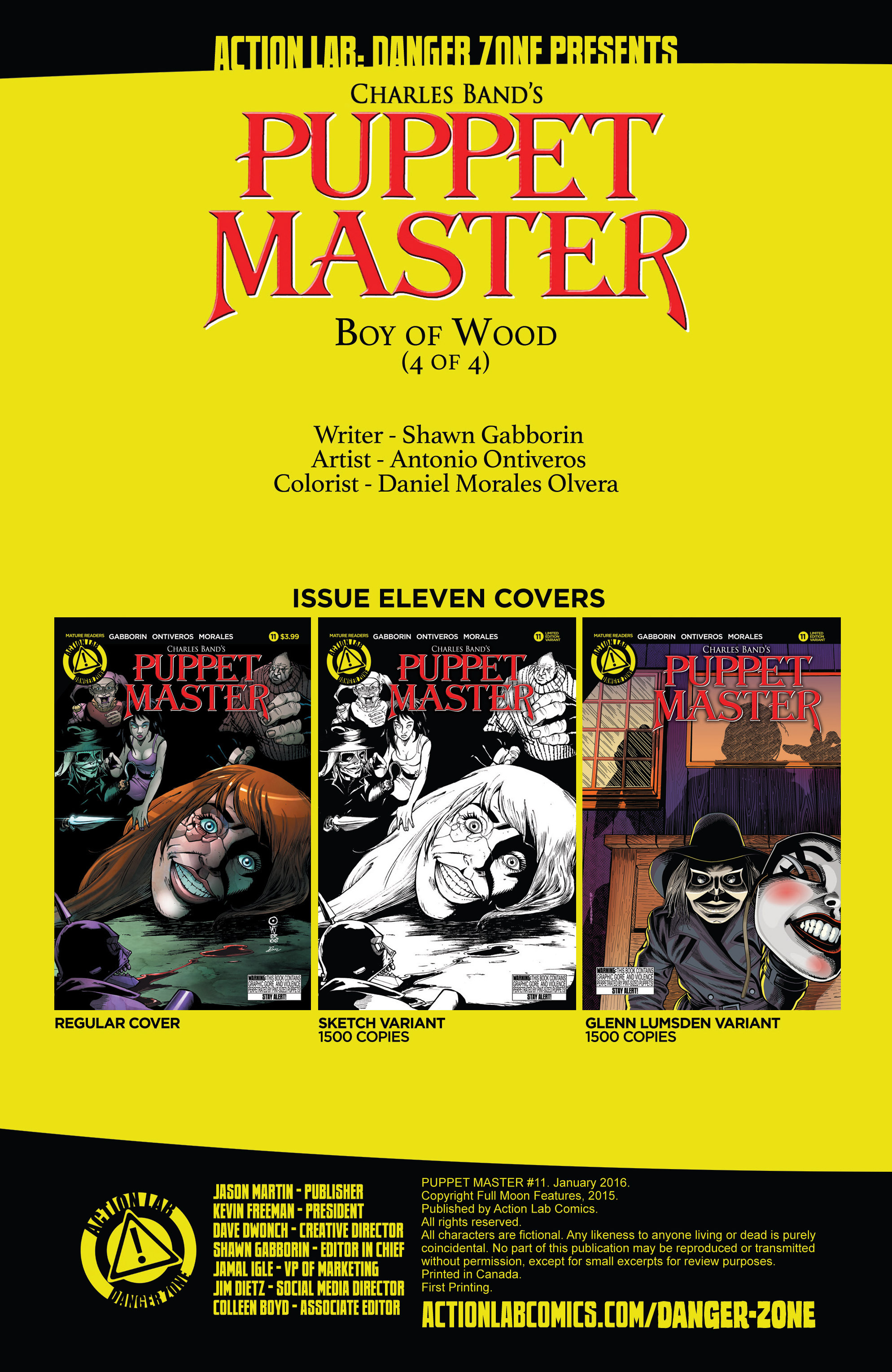 Read online Puppet Master (2015) comic -  Issue #11 - 2