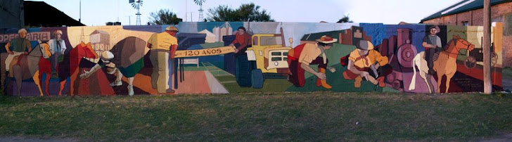 mural pared en Bajo Hondo ,  Argentina