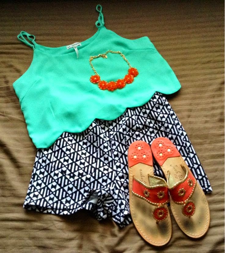 Mint Sleeveless Top Printed Mini Skirt With Flats Cute Outfit | Fashion ...
