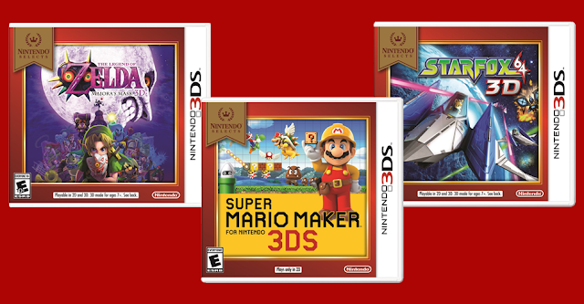 Três jogos de Nintendo 3DS serão adicionados à linha Nintendo Selects
