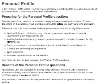 UBC Personal Profile