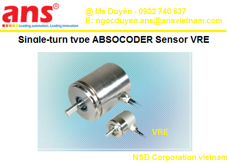 Absocoder Sensor NSD Corporation vietnam Single-turn type ABSOCODER Sensor VRE-P028SAC ...