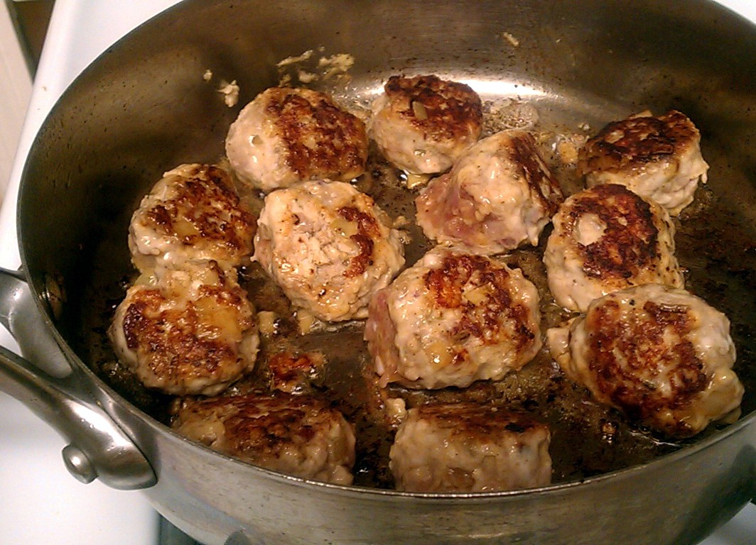 Kissing the Cook Swedish Meatballs with Yogurt Gravy on Pasta and