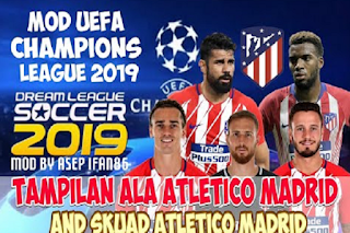 DLS 19 Mod UCL Atletico Madrid by Asepifan86 Apk + Data Obb DLS 19 Mod UCL Atletico Madrid by Asepifan86 Apk + Data Obb