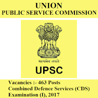 UPSC Answer Key 2017 | 463 Posts | CDS Examination I 2017 | Sarkari Naukri Union Public Service Commission, UPSC, Combined Defence Services, CDS, UPPC CDS Answer Key, Answer Key, upsc cds logo