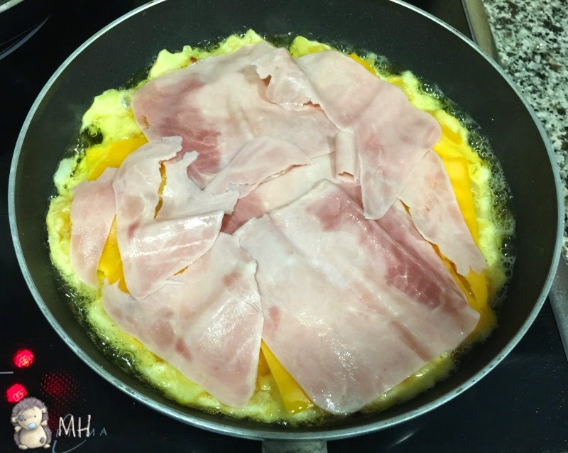 Tortilla de patatas rellena paso a paso