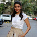 Actress Anushka Sharma At New Movie Promotion In White Dress
