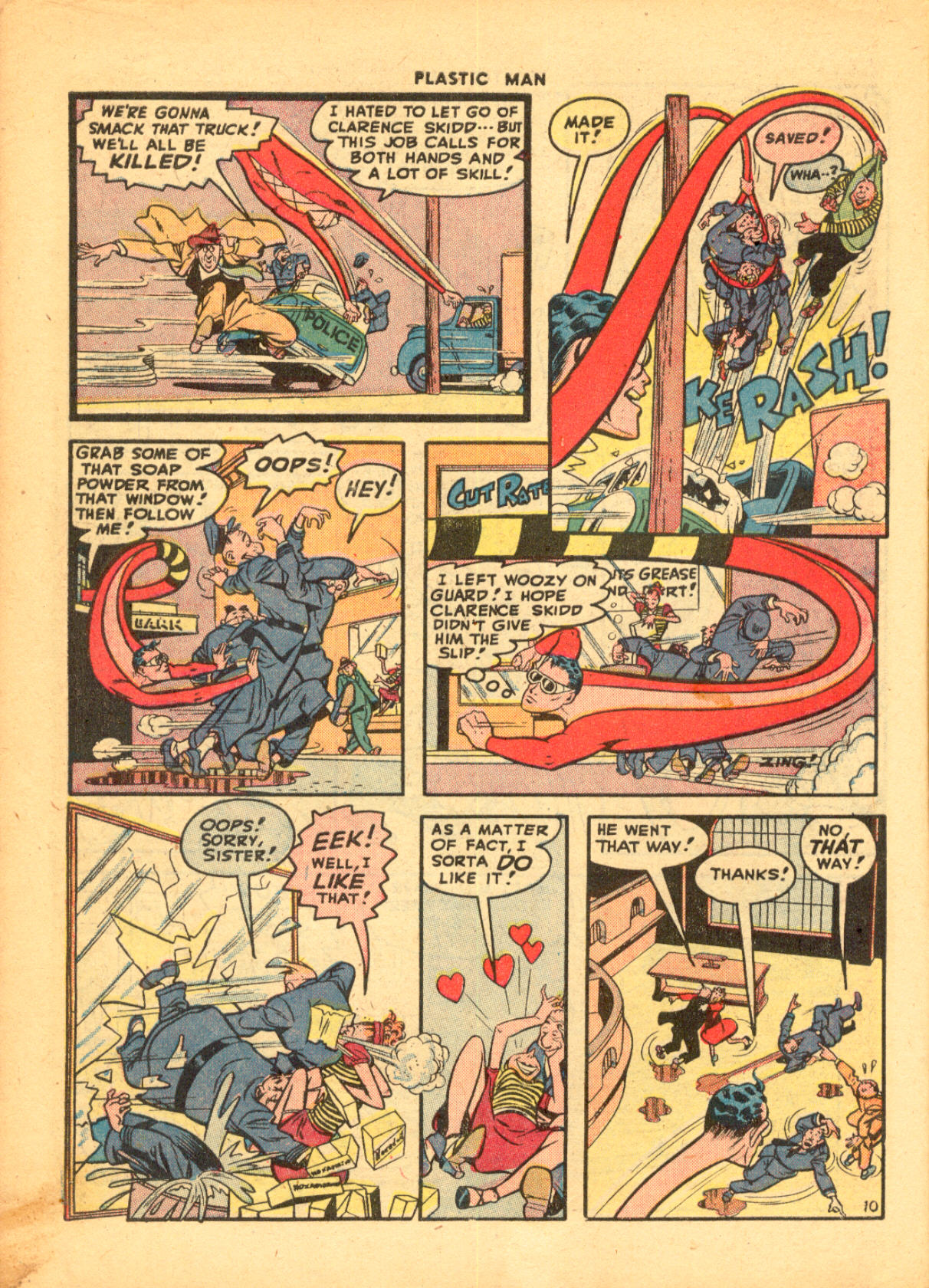 Read online Plastic Man (1943) comic -  Issue #9 - 12