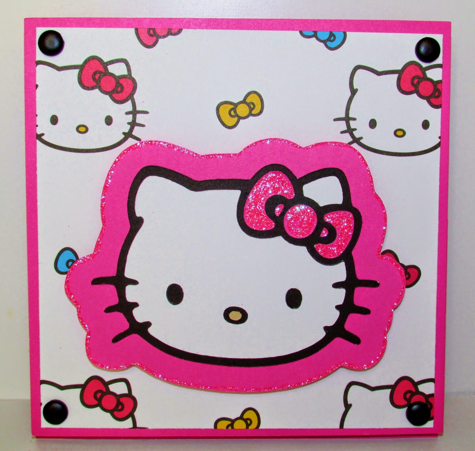 Carol's Creations Hello Kitty Happy Birthday Easel card