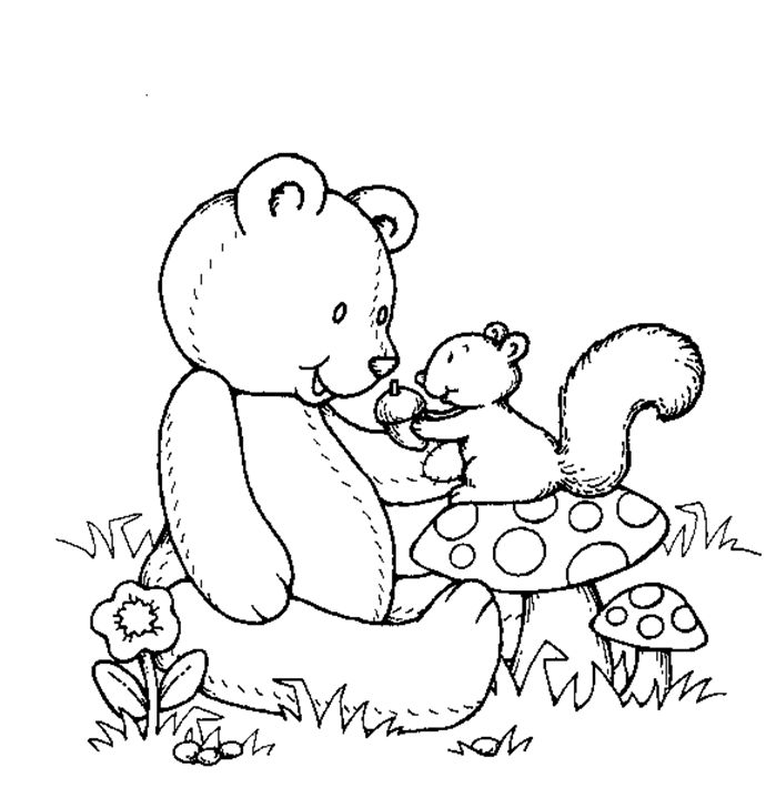 Beautiful Teddy Bear Coluring Page Colour Drawing HD Wallpaper