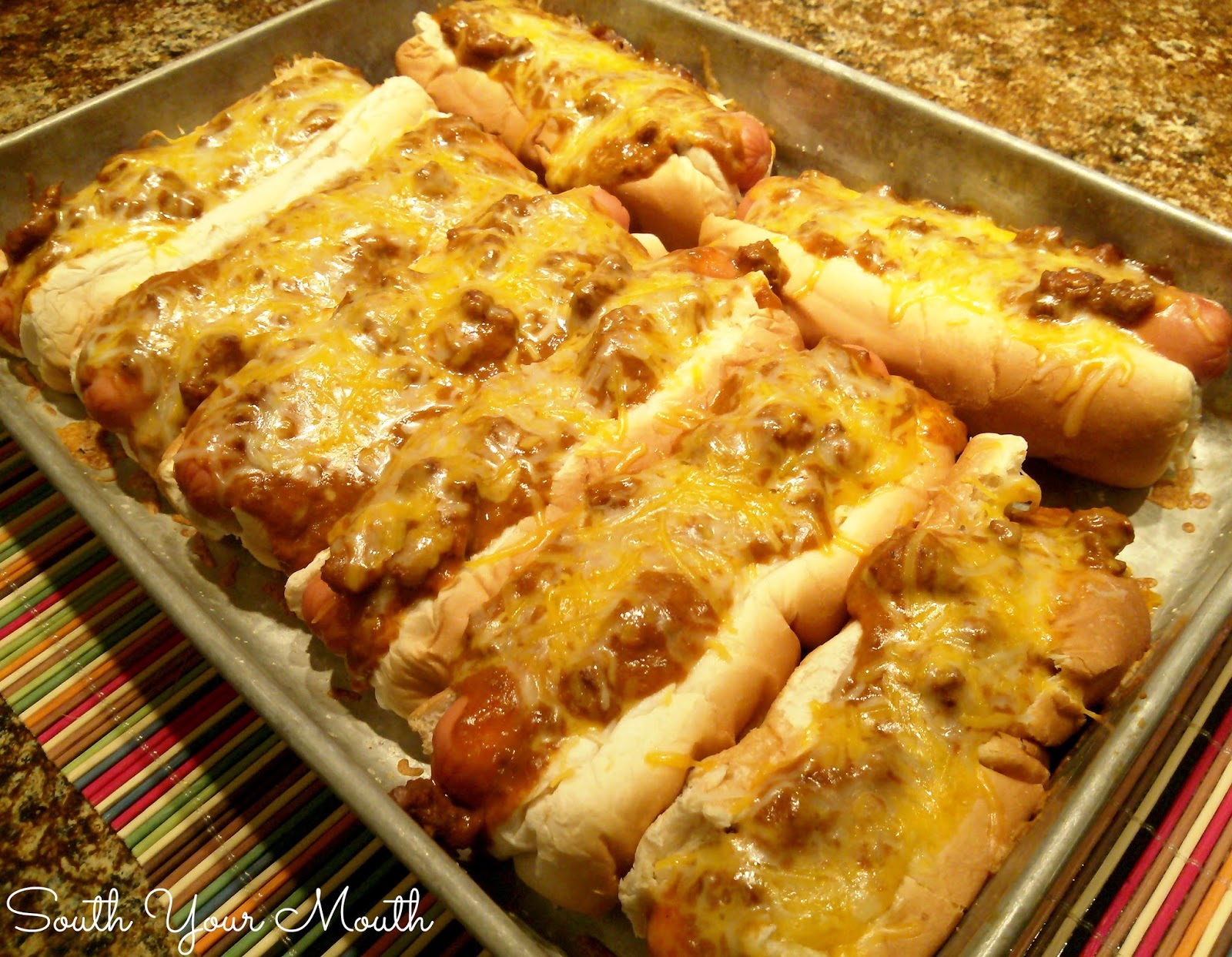 Oven Baked Chili Cheese Dogs