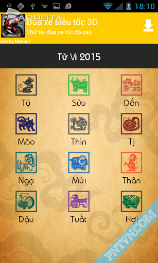 [Android] Tu vi 2015 - Tử vi ất mùi 1.0